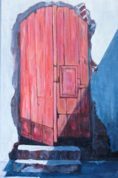 Beata Zuba: Czerwone drzwi, 150x100