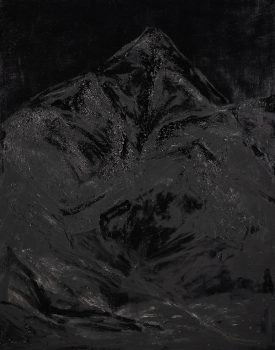 Beata Zuba: ...sometimes black happens to be darker than the darkest black...,193x157, original technique on canvas, 2018